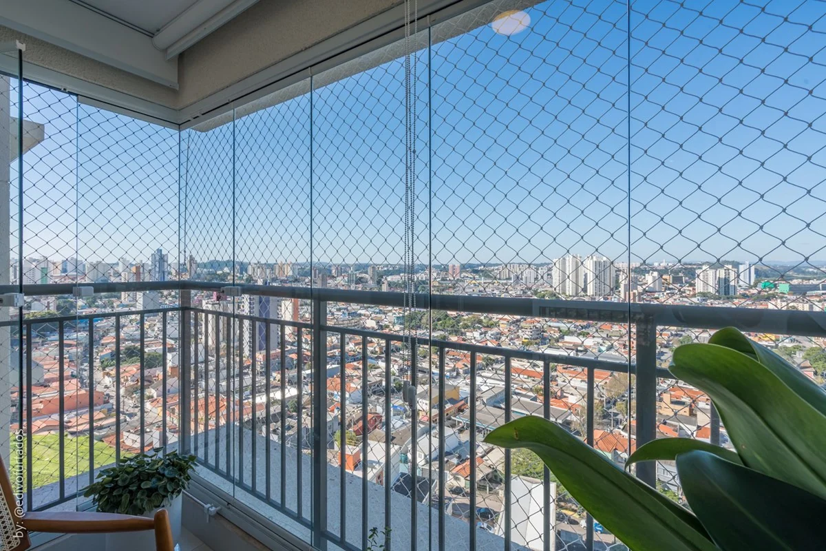 Vista livre de Jundiaí pela varanda · Apartamento de 3 suítes com vista livre em Jundiaí