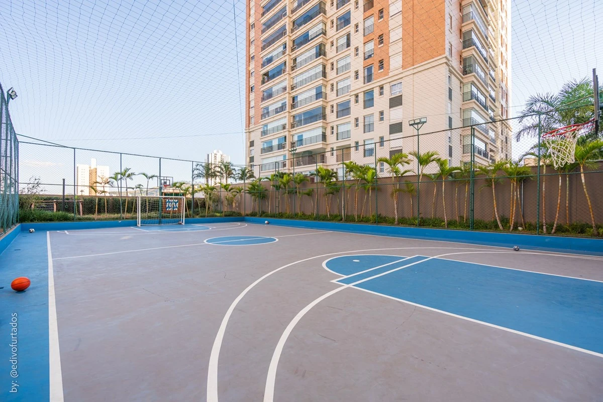 Quadra poliesportiva · Apartamento de 3 suítes com vista livre em Jundiaí