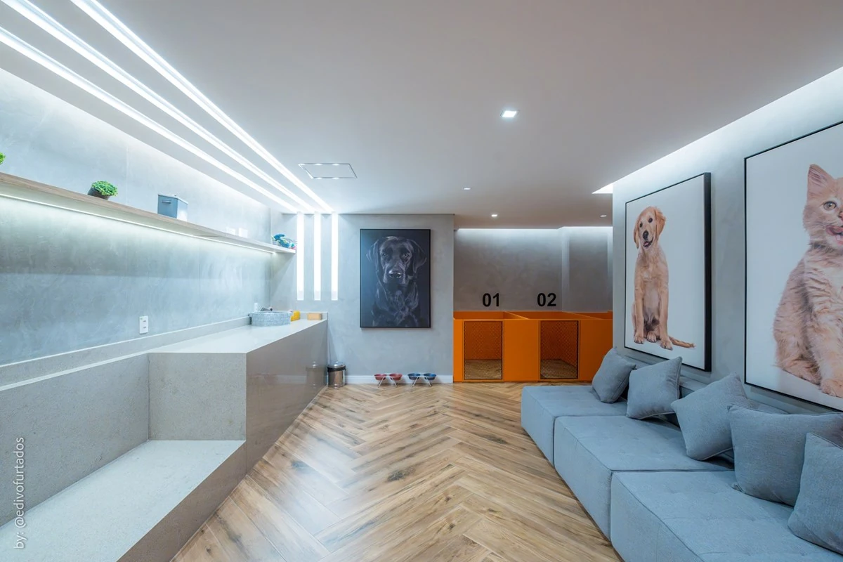 Espaço pet com baias · Apartamento de 3 suítes com vista livre em Jundiaí